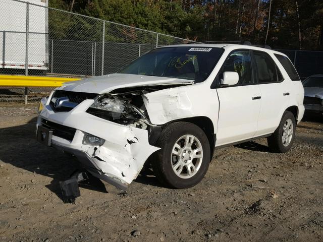 2HNYD18945H535605 - 2005 ACURA MDX TOURIN WHITE photo 2