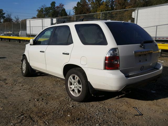 2HNYD18945H535605 - 2005 ACURA MDX TOURIN WHITE photo 3