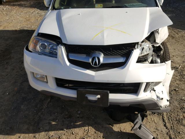 2HNYD18945H535605 - 2005 ACURA MDX TOURIN WHITE photo 7