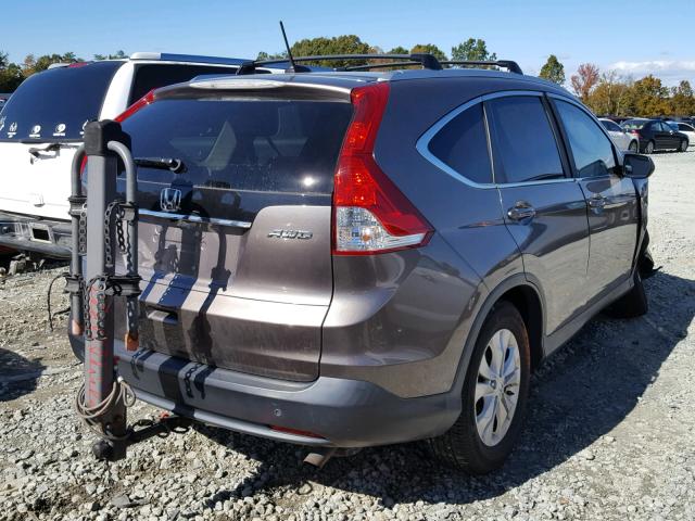 5J6RM4H72CL056541 - 2012 HONDA CR-V EXL GRAY photo 4