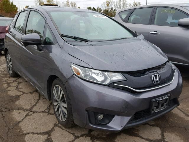 3HGGK5H83FM708377 - 2015 HONDA FIT EX GRAY photo 1