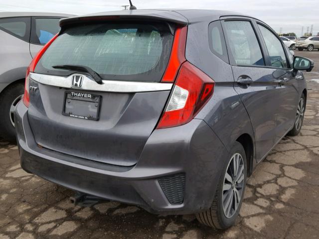 3HGGK5H83FM708377 - 2015 HONDA FIT EX GRAY photo 4