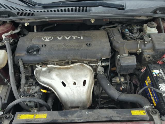 JTKDE177270193282 - 2007 TOYOTA SCION TC 勃艮第红 照片 7