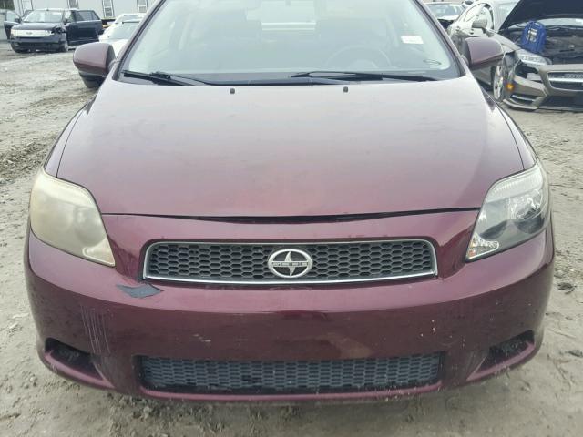 JTKDE177270193282 - 2007 TOYOTA SCION TC 勃艮第红 照片 9