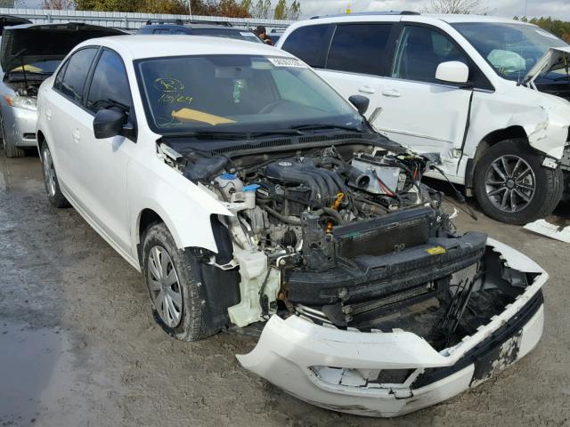 3VW2K7AJ4DM409167 - 2013 VOLKSWAGEN JETTA BASE WHITE photo 1