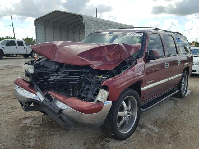 1GKFK16T71J186695 - 2001 GMC YUKON XL K BURGUNDY photo 2