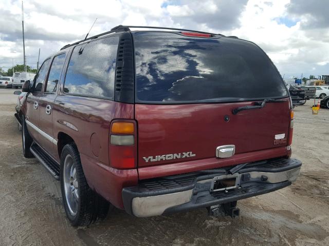 1GKFK16T71J186695 - 2001 GMC YUKON XL K BURGUNDY photo 3