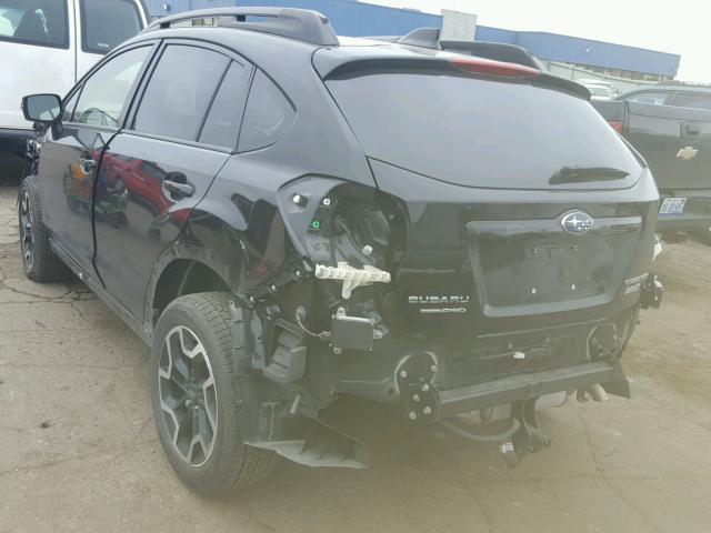 JF2GPALC1H8223622 - 2017 SUBARU CROSSTREK BLACK photo 3