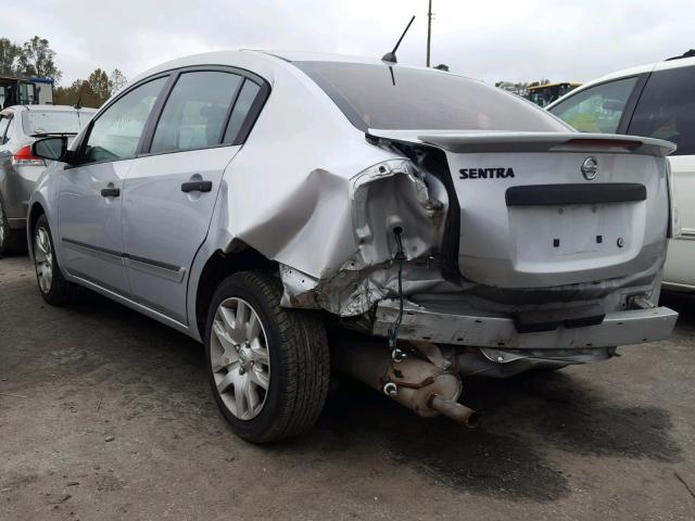 3N1AB6APXBL638424 - 2011 NISSAN SENTRA 2.0 SILVER photo 3