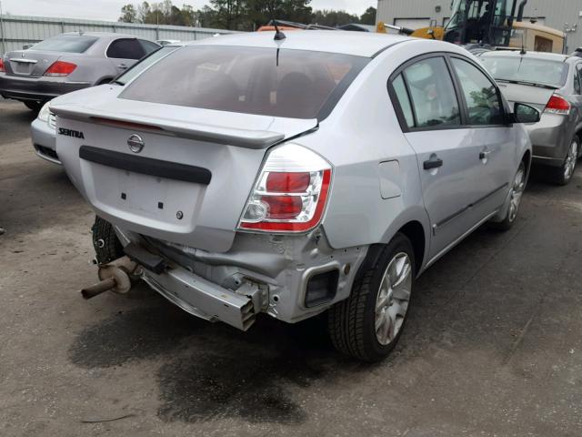 3N1AB6APXBL638424 - 2011 NISSAN SENTRA 2.0 SILVER photo 4