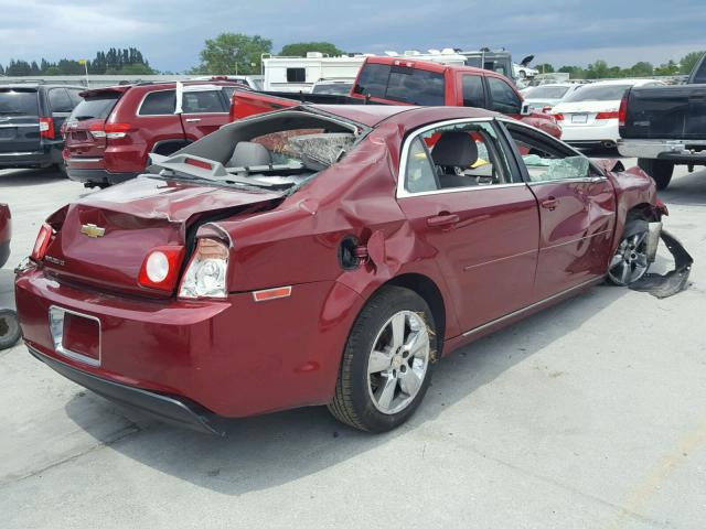 1G1ZC5E1XBF344148 - 2011 CHEVROLET MALIBU 1LT 红色 照片 4