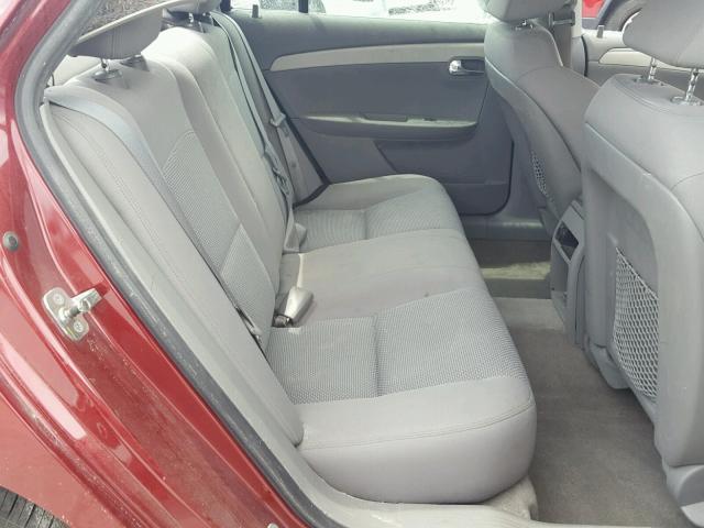 1G1ZC5E1XBF344148 - 2011 CHEVROLET MALIBU 1LT 红色 照片 6