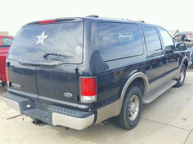 1FMNU42S81EA10873 - 2001 FORD EXCURSION BLACK photo 4