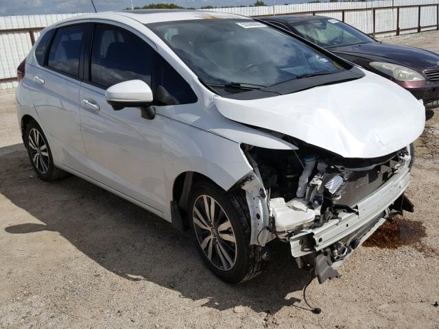 3HGGK5H85FM727545 - 2015 HONDA FIT EX WHITE photo 1