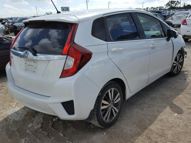 3HGGK5H85FM727545 - 2015 HONDA FIT EX WHITE photo 4