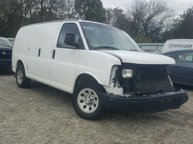 1GCSGAFX1C1180456 - 2012 CHEVROLET EXPRESS G1 WHITE photo 1