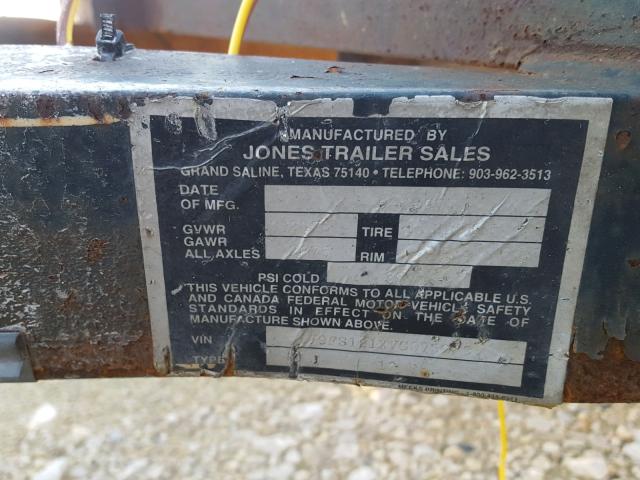 1J9FS121XVG076229 - 1997 UTILITY TRAILER BLACK photo 10