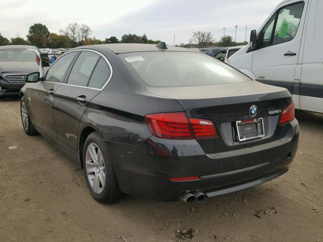 WBAXH5C54CDW07945 - 2012 BMW 528 XI BLACK photo 3