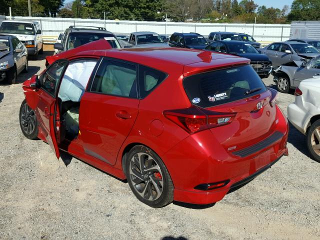 JTNKARJEXGJ506973 - 2016 TOYOTA SCION IM RED photo 3