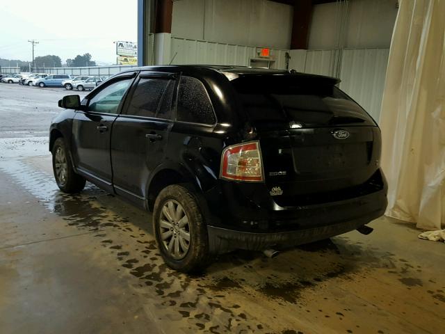 2FMDK48C47BA86919 - 2007 FORD EDGE SEL BLACK photo 3