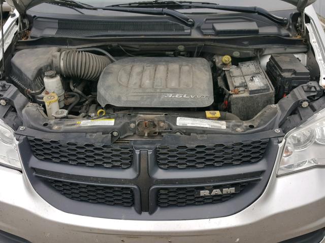 2C4JDGAG7CR374614 - 2012 DODGE RAM VAN SILVER photo 7