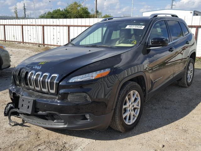 1C4PJLCB4HW611281 - 2017 JEEP CHEROKEE L BLACK photo 2