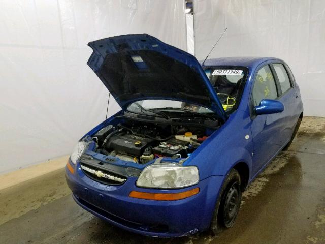 KL1TD666X8B036544 - 2008 CHEVROLET AVEO BASE ლურჯი ფოტო 2