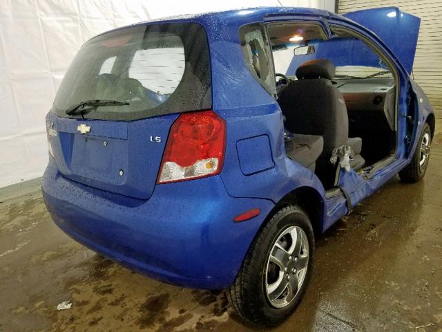 KL1TD666X8B036544 - 2008 CHEVROLET AVEO BASE ლურჯი ფოტო 4