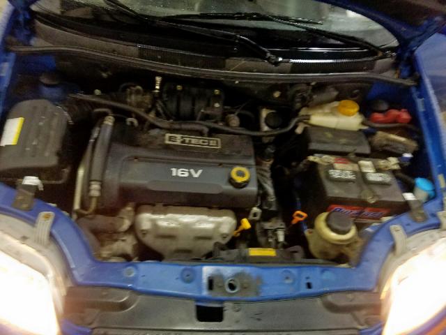 KL1TD666X8B036544 - 2008 CHEVROLET AVEO BASE ლურჯი ფოტო 7