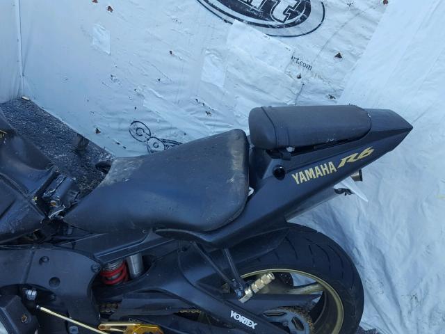 JYARJ06E55A025559 - 2005 YAMAHA YZFR6 L BLACK photo 6