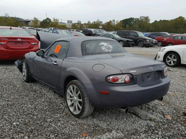 JM1NC26F970126081 - 2007 MAZDA MX-5 MIATA GRAY photo 3