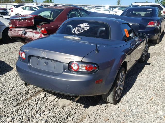 JM1NC26F970126081 - 2007 MAZDA MX-5 MIATA GRAY photo 4