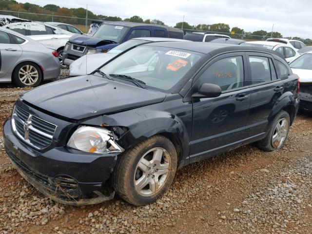 1B3HB48A39D160771 - 2009 DODGE CALIBER SX BLACK photo 2