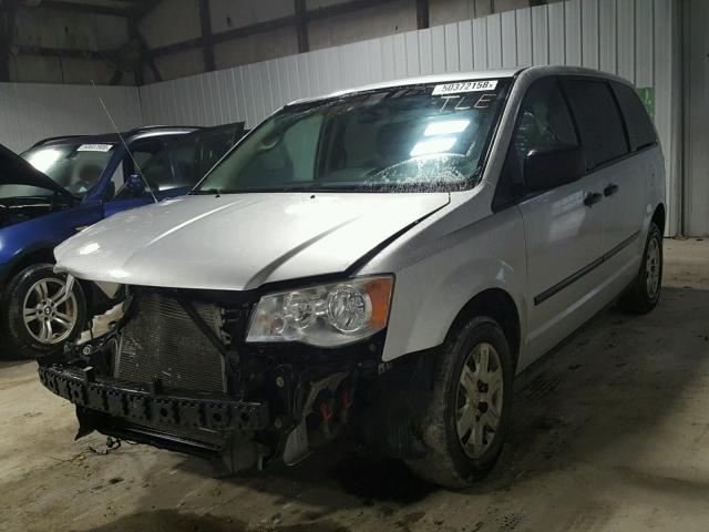 2C4JDGAGXCR317856 - 2012 DODGE RAM VAN SILVER photo 2