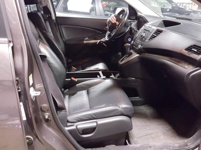 5J6RM4H77EL073127 - 2014 HONDA CR-V EXL BROWN photo 5