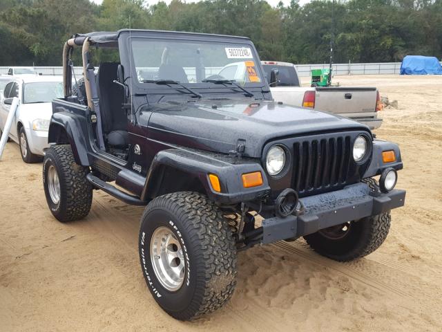 1J4FA59S52P766433 - 2002 JEEP WRANGLER / BLACK photo 1