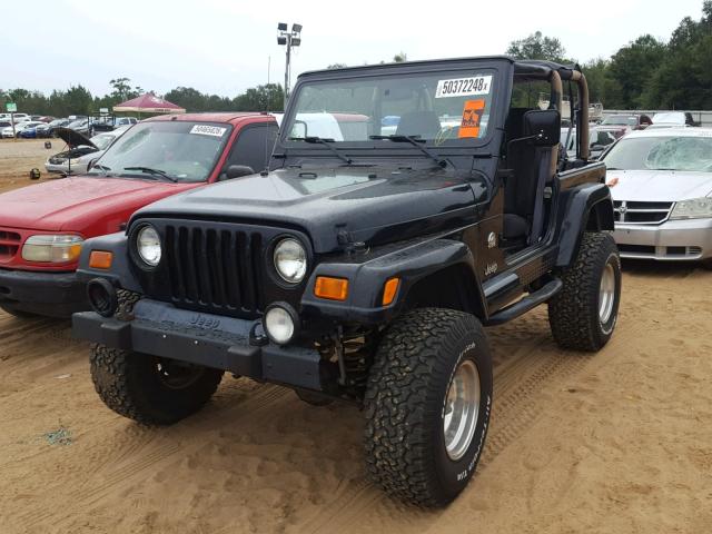 1J4FA59S52P766433 - 2002 JEEP WRANGLER / BLACK photo 2