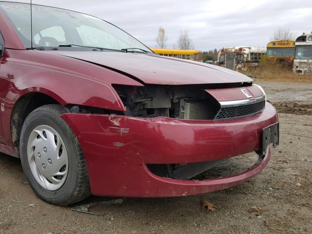 1G8AG52F64Z171488 - 2004 SATURN ION LEVEL RED photo 9
