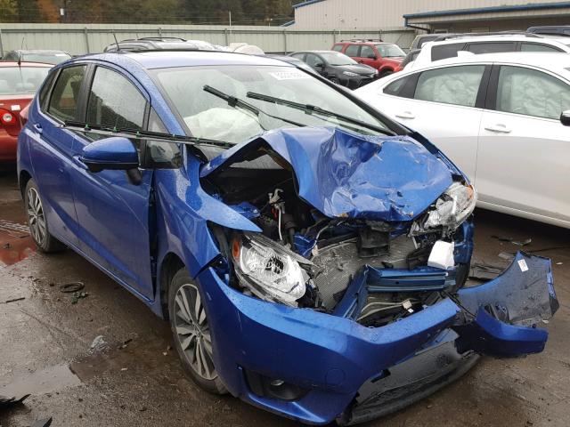 JHMGK5H71GS003736 - 2016 HONDA FIT EX BLUE photo 1