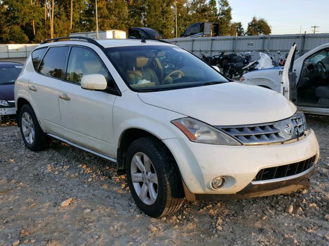 JN8AZ08T17W528361 - 2007 NISSAN MURANO SL WHITE photo 1