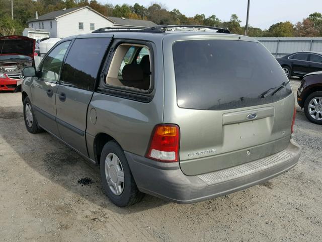 2FMZA51491BA64844 - 2001 FORD WINDSTAR L GREEN photo 3