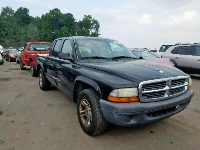 1D7HL38K44S568169 - 2004 DODGE DAKOTA QUA BLACK photo 1