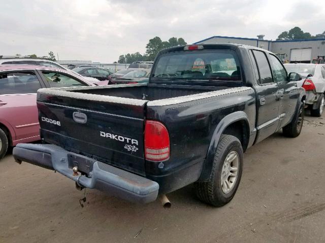 1D7HL38K44S568169 - 2004 DODGE DAKOTA QUA BLACK photo 4