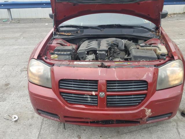 2D4GZ48V85H537233 - 2005 DODGE MAGNUM SXT RED photo 7