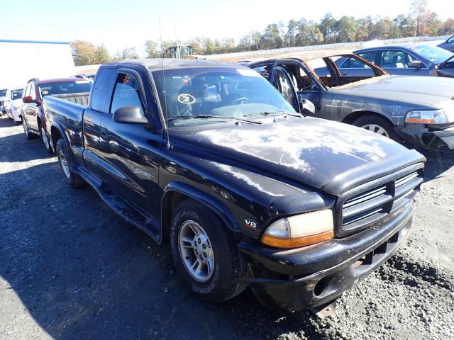 1B7GL22N1YS525899 - 2000 DODGE DAKOTA BLACK photo 1