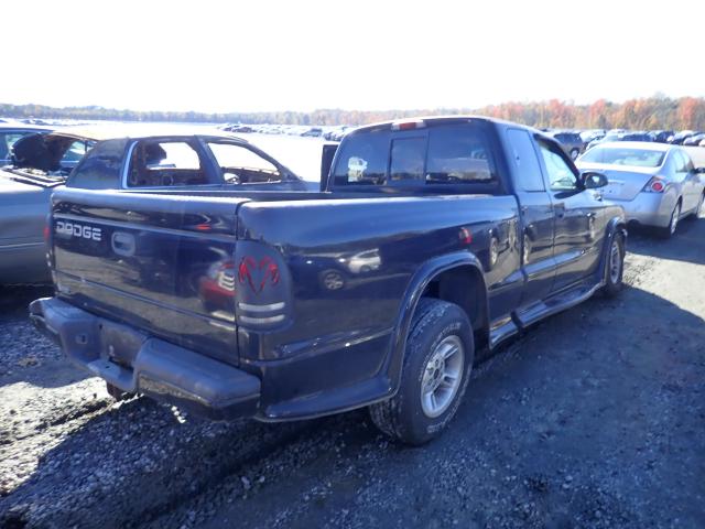 1B7GL22N1YS525899 - 2000 DODGE DAKOTA BLACK photo 4