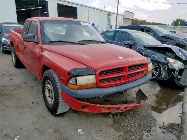 1B7GL22X7YS517629 - 2000 DODGE DAKOTA RED photo 1