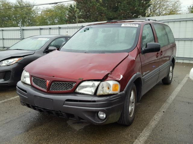 1GMDX03E33D247588 - 2003 PONTIAC MONTANA RED photo 2