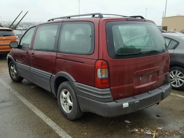 1GMDX03E33D247588 - 2003 PONTIAC MONTANA RED photo 3