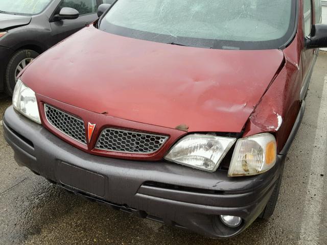 1GMDX03E33D247588 - 2003 PONTIAC MONTANA RED photo 9